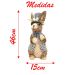 Coelho de Páscoa Decoração Coelhinho de Roupa Florida 46cm