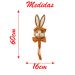 Coelho de Páscoa Pendente Enfeite Decoração Coelhinho Laranja 60cm