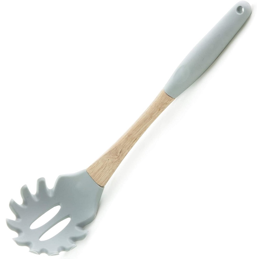 Colher Pegador de Macarrão, Massas, Espaguetes em Silicone Flexível 