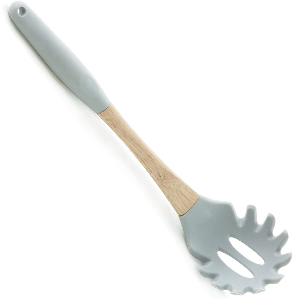 Colher Pegador de Macarrão, Massas, Espaguetes em Silicone Flexível 
