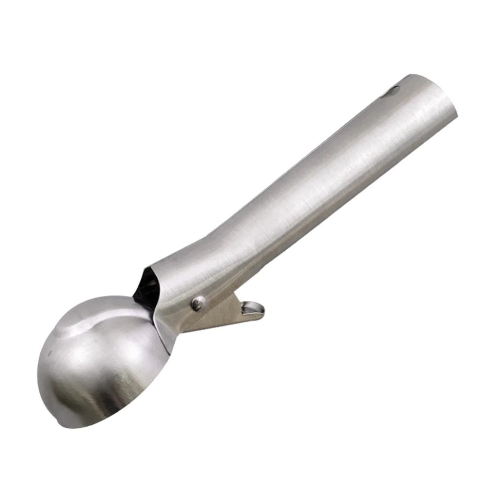 Colher de Sorvete Bola Inox com Acionador Mecanico 