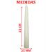 Conjunto 6 Vela Natalina Decoração Branca Para Castiçal 21cm
