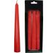 Conjunto 9 Vela Natalina Decoração Vermelho Castiçal De 21cm