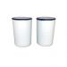 Conjunto Saleiro e Pimenteiro em Ceramica 2 Peças - Azul e Branco 