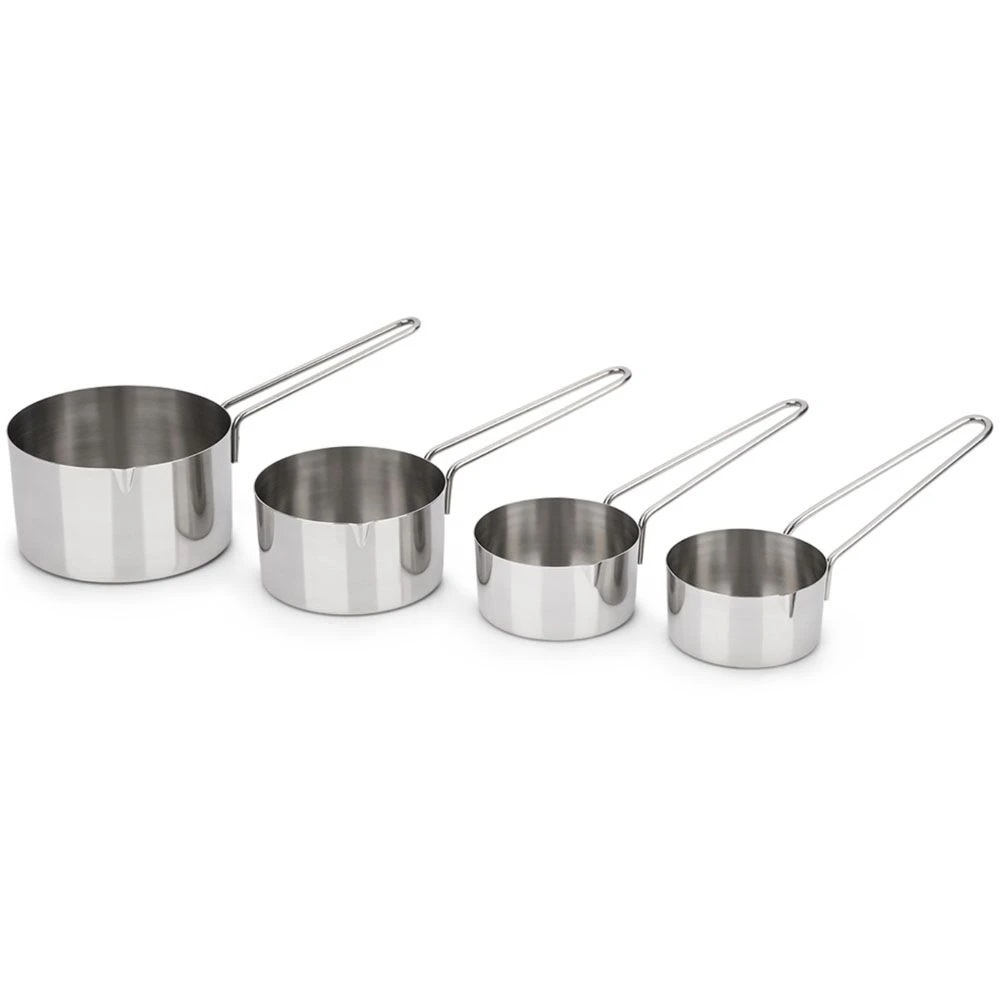Conjunto de Medidores - Jogo com 4 Xicaras Medidoras - Inox