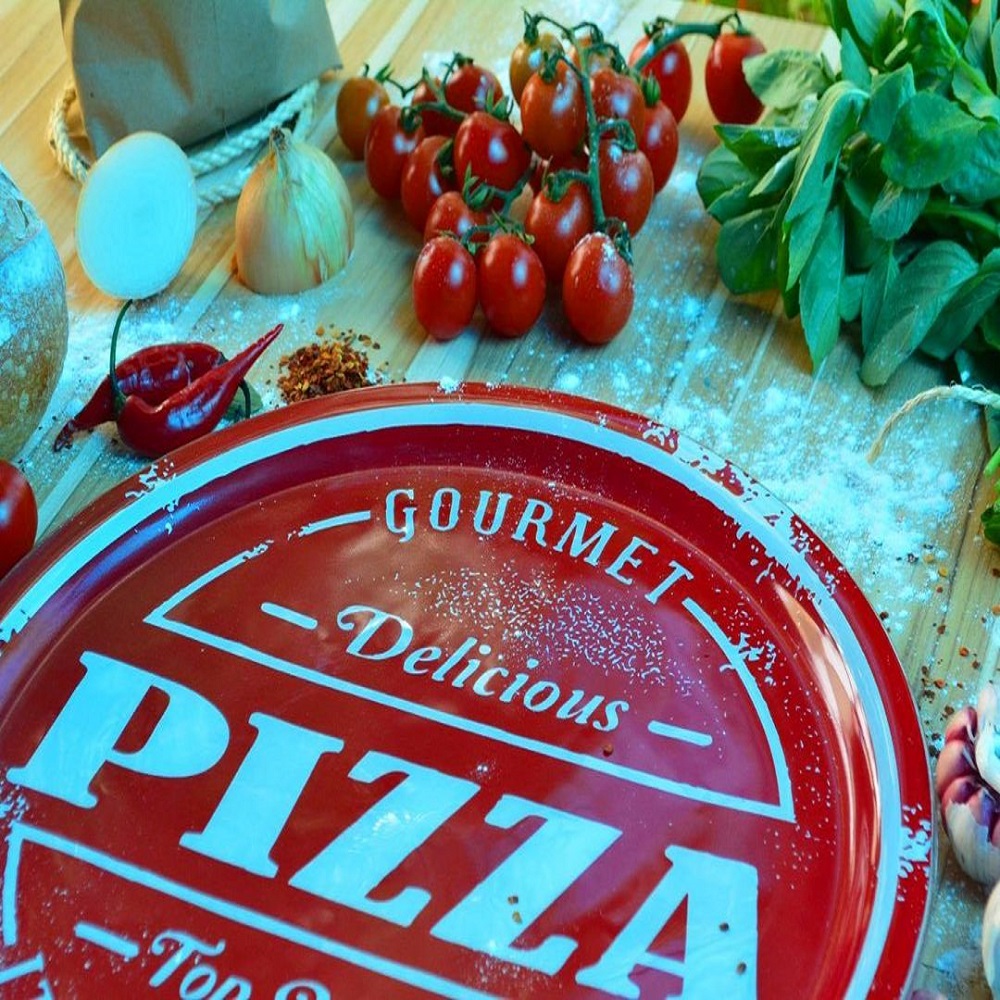 Conjunto de Pratos para Pizza em Vidro 7 Peças 