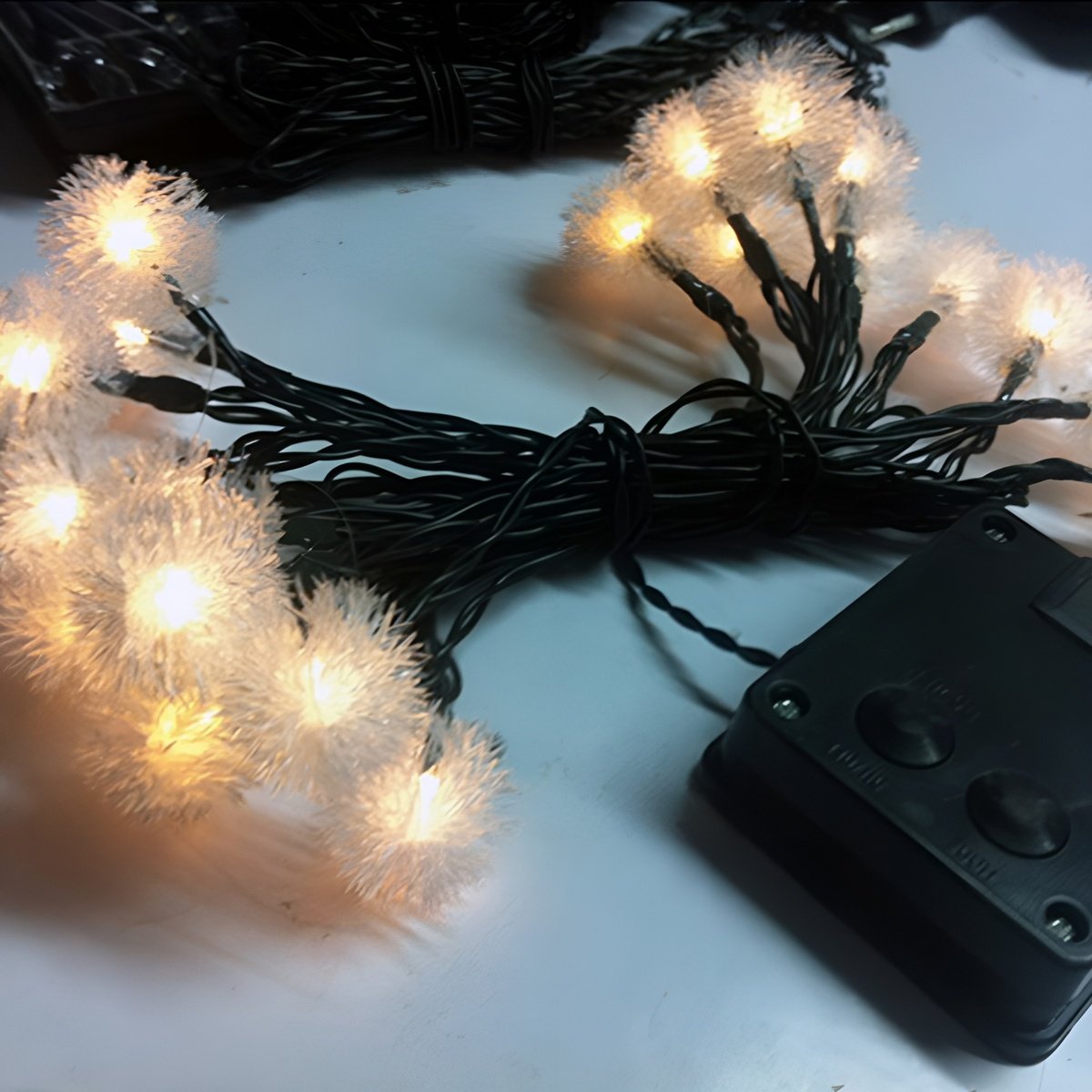 Cordão De Fada LEDs Solar Lâmpadas Luzes Amarela Natal 5m