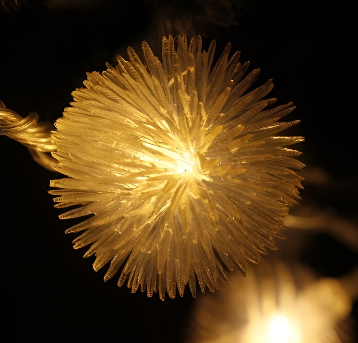 Cordão De Fada LEDs Solar Lâmpadas Luzes Amarela Natal 5m