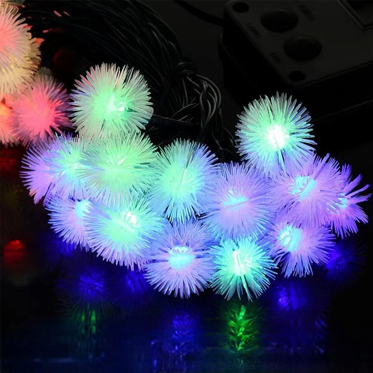 Cordão De Fada LEDs Solar Lâmpadas Luzes Colorido Natal 5M