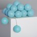 Cordão Fio De Luz Luminária De Bolinhas Azul Bebe Led 10 Bolas 2 m À Pilha