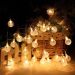 Cordão Lâmpadas Solar Luzes LEDs Bolinhas Amarela Natal 5m