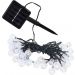 Cordão Lâmpadas Solar Luzes LEDs Bolinhas Colorida Natal 5m