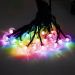 Cordão Lâmpadas Solar Luzes LEDs Bolinhas Colorida Natal 5m