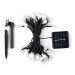 Cordão LEDs Solar Lâmpadas Luzes Bolinhas Amarela Natal 5m