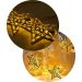 Cordão Luminoso 10 Estrelas LEDs Dourado Enfeite 2,30 Metros