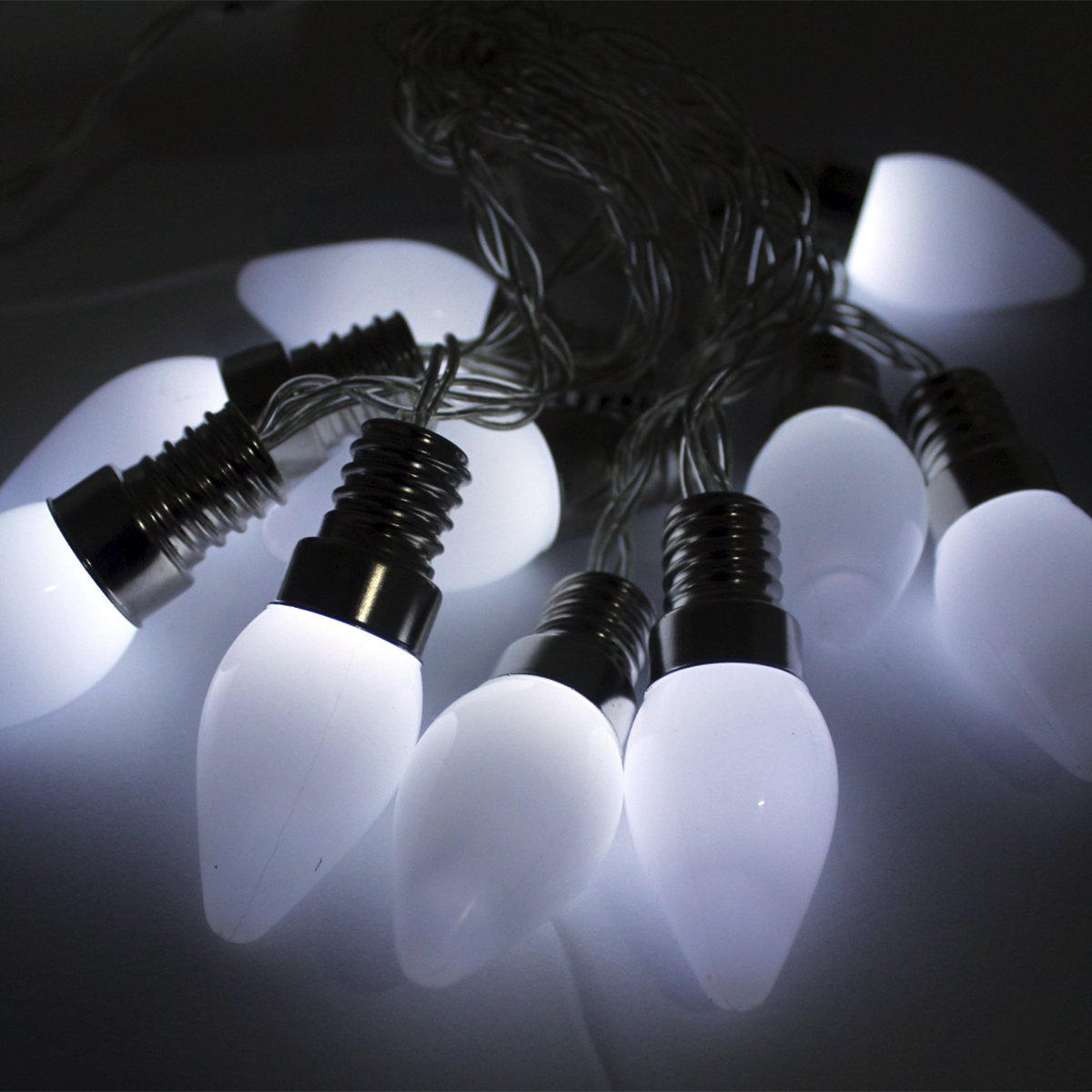 Cordão Luminoso 10 Gotas LEDs Branco Enfeite De 2,30 Metros