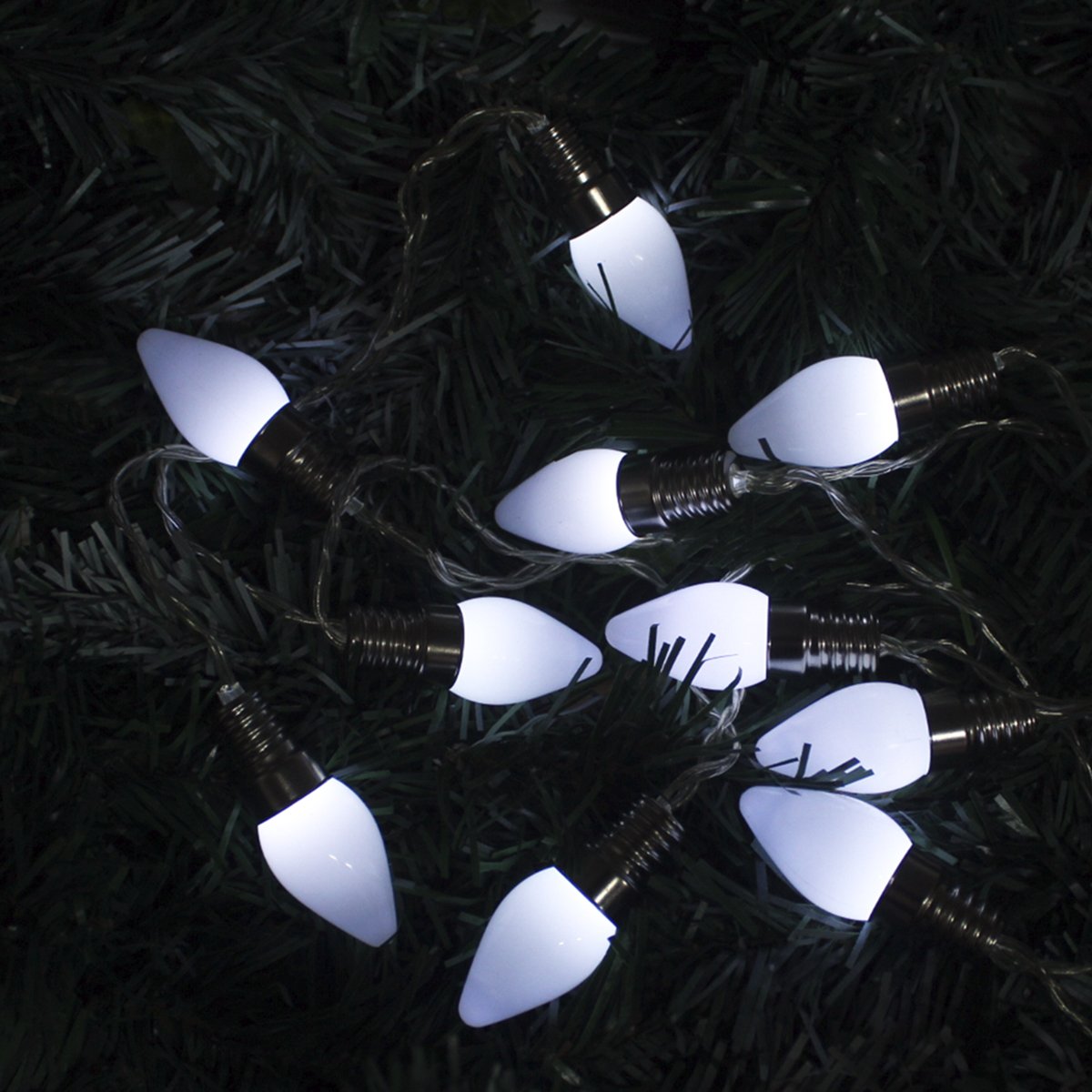 Cordão Luminoso 10 Gotas LEDs Branco Enfeite De 2,30 Metros
