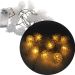 Cordão Luminoso 10 Pinhas LEDs Amarelo Enfeite 1,80 Metros