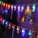 Cordão Luminoso Varal Prendedor 10 LED Colorido 2,30 Metros