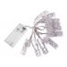 Cordão Luminoso Varal Prendedor 10 LED Colorido 2,30 Metros