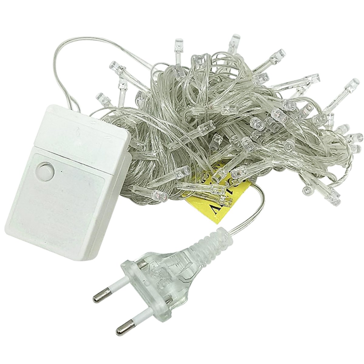 Cordão Pisca 100 Lâmpadas LED Branco 8 Funções 220v De 8,5M