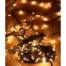 Cordão Pisca 100 Micro-Lâmpadas LEDs Branco Quente De 3,6M