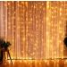 Cortina Cascata De Luz 4x3m 900 Leds Branco Quente Natal 127v
