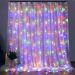 Cortina Pisca De Natal 320 Lâmpadas LEDs Colorido 3x3M 220v