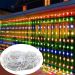 Cortina Pisca De Natal 320 Lâmpadas LEDs Colorido 3x3M 220v