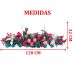 Decoração Arranjo De Mesa Natalino Bola Velas Castiçal 120cm