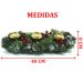 Decoração Arranjo De Mesa Para Velas Castiçal Natalino 40cm