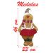 Decoração Boneco Natal Biscoito Ginger Natalino 46cm