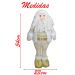 Decoração Boneco Natal Papai Noel Dourado Natalino 54cm