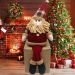 Decoração Boneco Natalino Papai Noel Com Pernas Moles 60cm