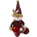 Decoração Boneco Neve Sentado Enfeite Tecido Natalino 40cm