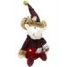 Decoração Boneco Rena Sentado Enfeite Tecido Natalino 40cm