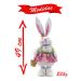 Decoração Casal De Coelhos De Páscoa Enfeite Coelhinhos 49cm