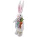 Decoração Coelho De Páscoa Enfeite Roupa Florida 49cm