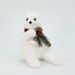 Decoração Enfeite Natalino Urso Polar Cachecol Xadrez 20 cm