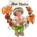 Decoração Guirlanda Festa Junina Caipira Com Abobora De 50cm Menino