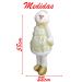 Decoração Natal Boneco De Neve Dourado Natalina 58cm