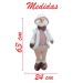 Decoração Natal Boneco de Neve Rosa Natalino 63cm