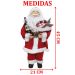 Decoração Papai Noel Tradicional Gorro Presentes Natal 45cm