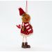 Decoração Para Árvore de Natal 3 Biscoito Pendente 17 cm