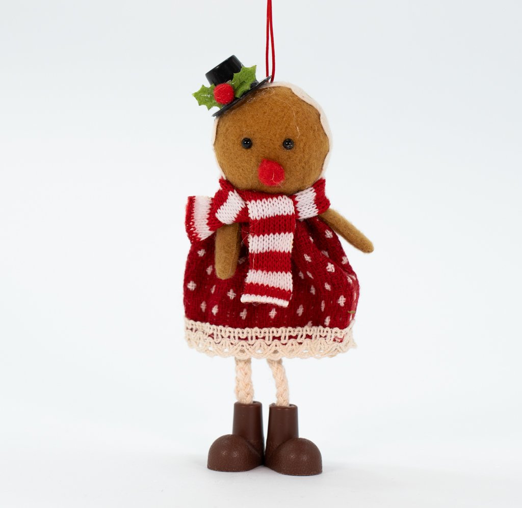 Decoração Para Árvore de Natal 3 Biscoito Pendente 17 cm