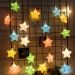Decoração Varal Cordão Fio de Luzes Lâmpadas Estrela Led Natal Enfeite 2m