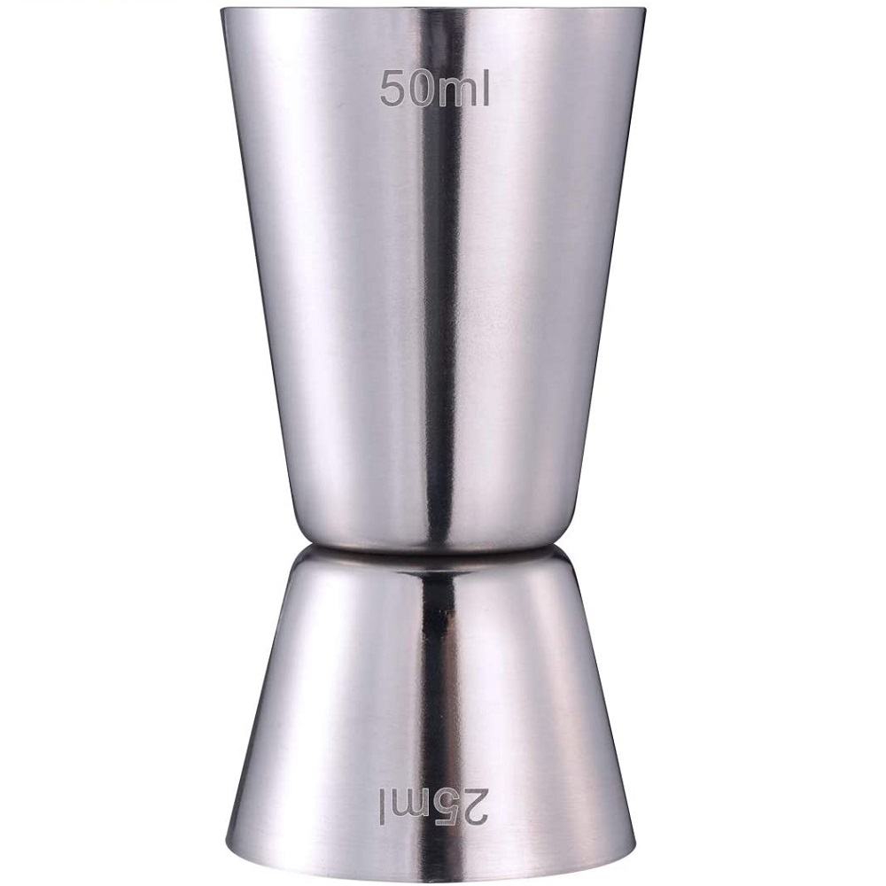 Dosador de Bebidas Duplo Inox 50ml / 25ml 