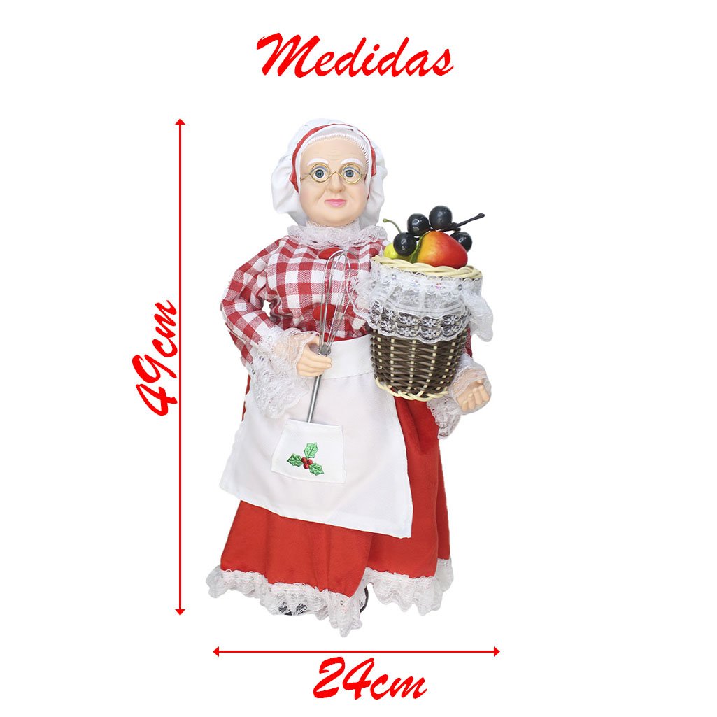 Dupla Boneco De Natal Mamãe E Papai Noel Confeiteiros