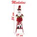 Dupla Boneco de Neve Papai Noel Decoração Natal Escada