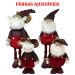 Dupla Bonecos Natalino Rena E Papai Noel Pernas Ajustáveis 80cm